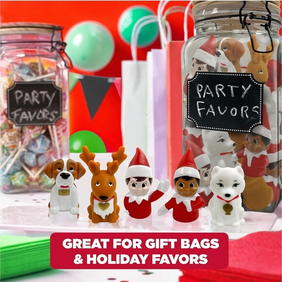The Elf On The Shelf 5 Finger Bath Puppets Puppies Reindeer Elf Pets NEW - Picture 5 of 11